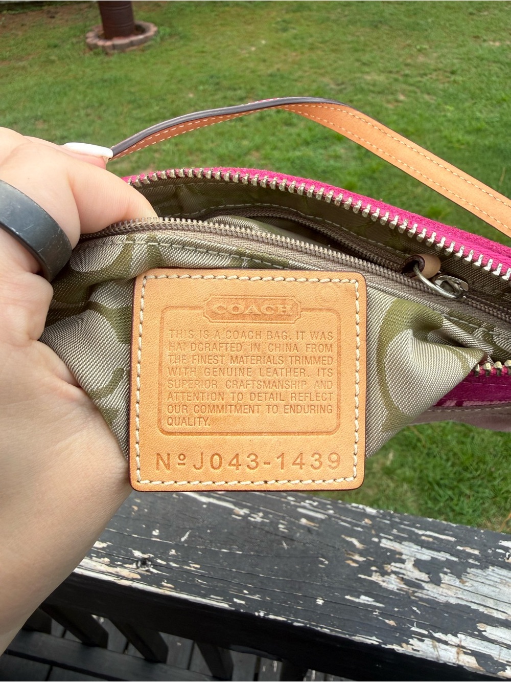 Coach Pink Patchwork Demi - Picture 7 of 7